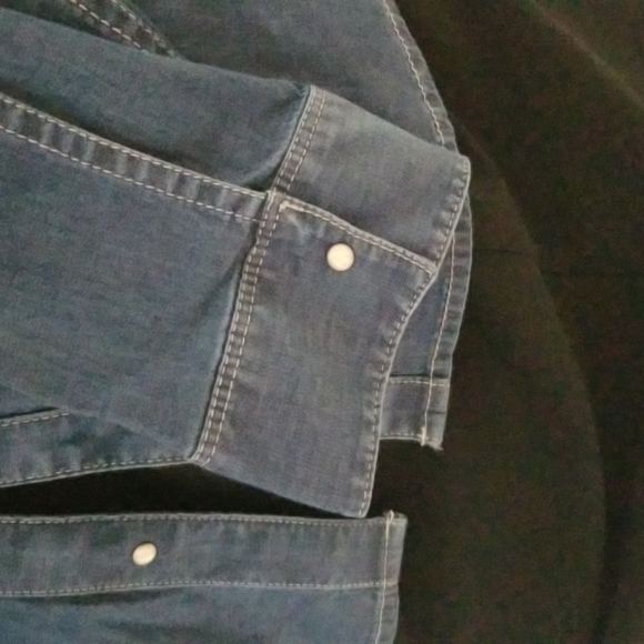 Calvin Klein denim blouse - Picture 8 of 15